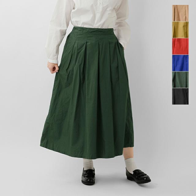 D.M.G. ドミンゴ  コットン タック フレアスカート 17-0524x-nk 2025aw新作 レディース