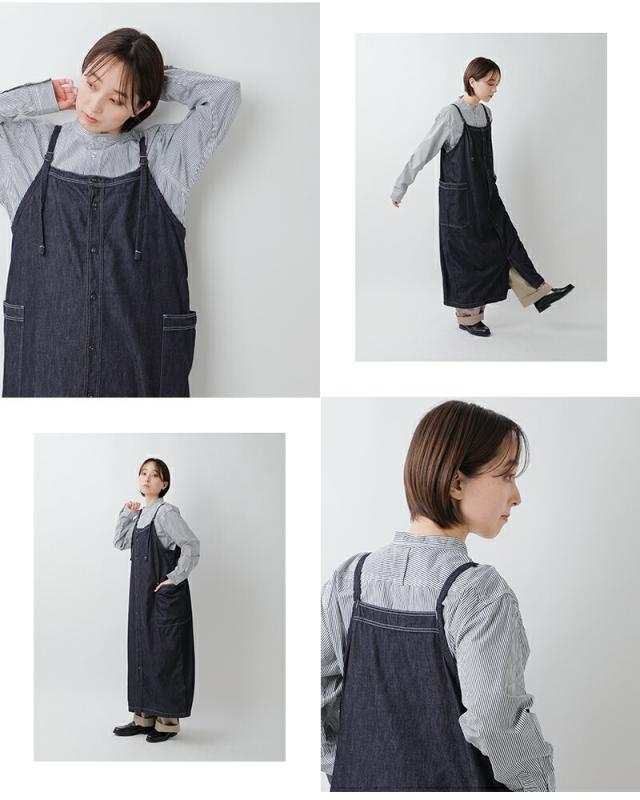 セール 30%OFF D.M.G. ドミンゴ 6.5ozデニム ワークサロペット スカート 17-0531e レディース 春夏_11