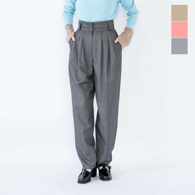 30%OFF クラネ CLANE ワイド ベルト タック パンツ 17110-7202-yo新作 レディース パンツ ☆☆ クーポン対象