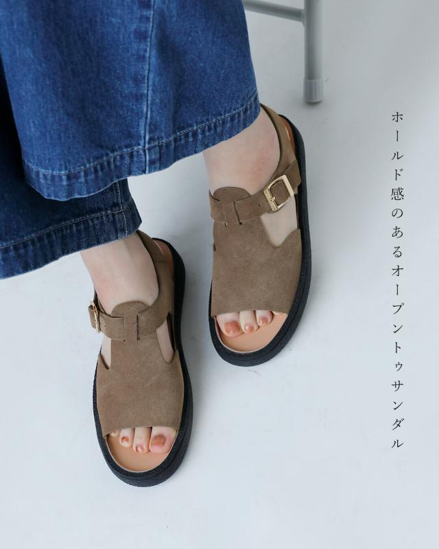 MOHI モヒ  カウレザー ストラップ ベルト レザーサンダル 2-609-2601 レディース  春夏 歩きやすい 疲れにくい カジュアル きれいめ 大人コーデ フラットサンダル モカ ブラウン ブラック_5