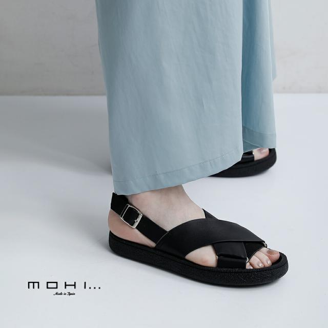 MOHI モヒ カウレザー クロス ストラップ サンダル 2-609-2602-se