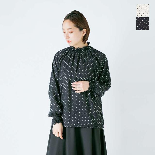30%OFF スースースー ブラウス Si-Si-Si ドット シャーリング 30%OFF スースースー ブラウス Si-Si-Si ドット シャーリング