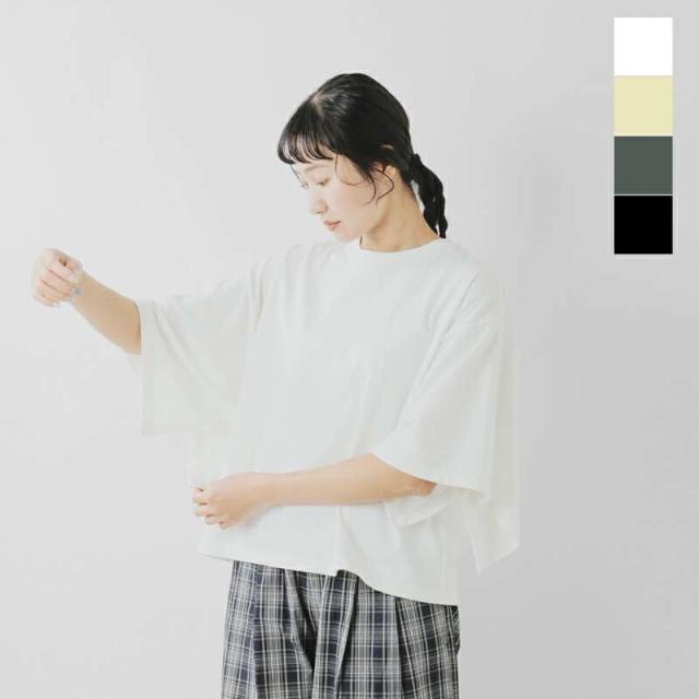 トラバイユマニュアル Tシャツ TRAVAIL MANUEL コットン エコ天竺 フラップスリーブ Tシャツ 2036の通販は