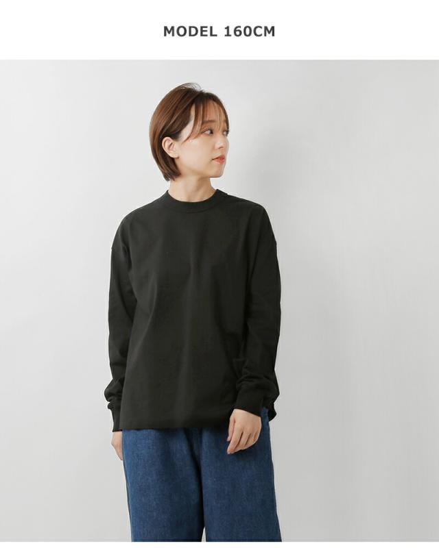 TRAVAIL MANUEL トラバイユマニュアル コットン ミディ天竺 バックラウンド 長袖 Tシャツ 2041 レディース 春夏_10