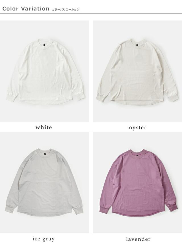 TRAVAIL MANUEL トラバイユマニュアル コットン ミディ天竺 バックラウンド 長袖 Tシャツ 2041 レディース 春夏_14