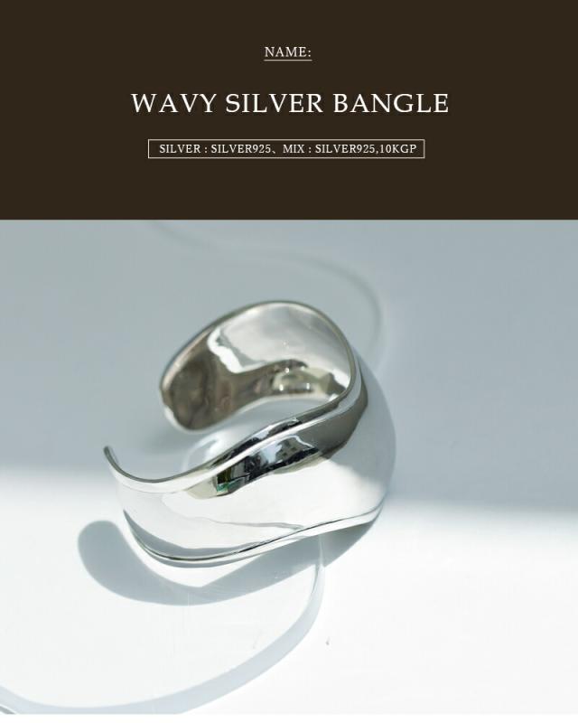 JAMIRAY ジャミレイ ウェービー シルバー バングル WAVY SILVER BANGLE 254-270123 レディース 春夏