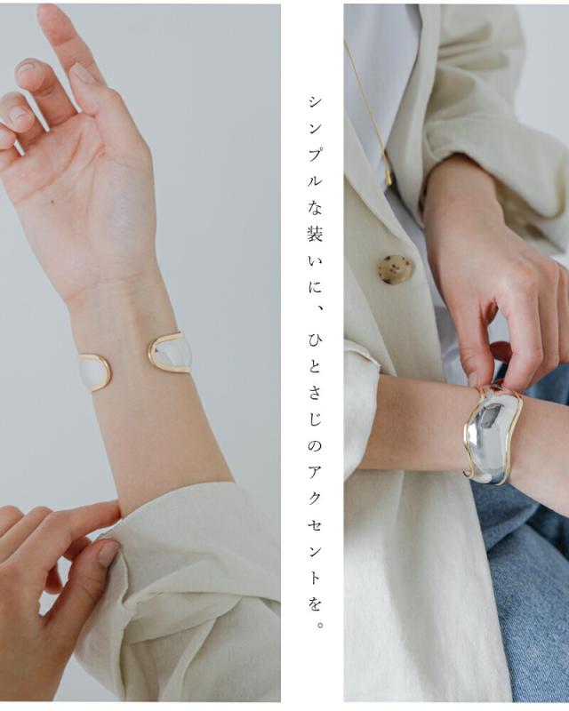 JAMIRAY ジャミレイ ウェービー シルバー バングル WAVY SILVER BANGLE 254-270123 レディース 春夏