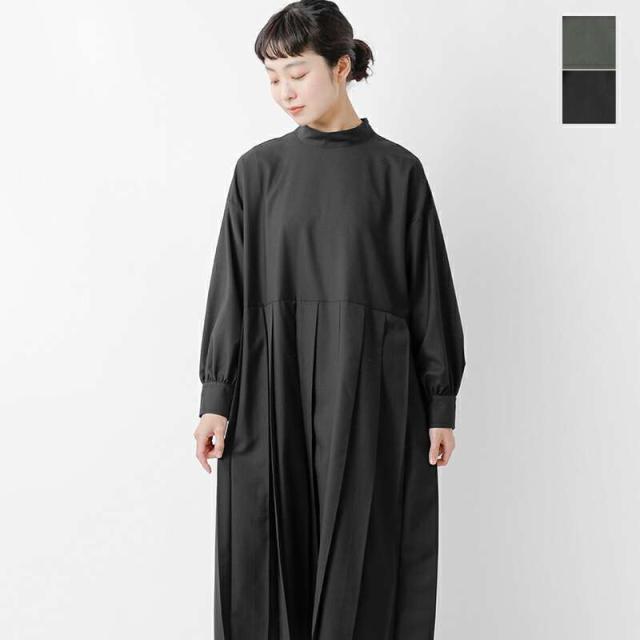 イナ ワンピース ina  aranciato別注 T/R クリアーツイル ウエスト 切替 タック ワンピース 224168  クーポン対象