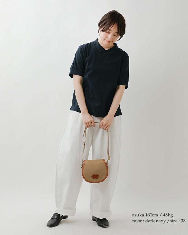 ファブリケ アン プラネテール Tシャツ fabrique en planete terre コットン ショートスリーブ ポロ Tシャツ 261-001_2