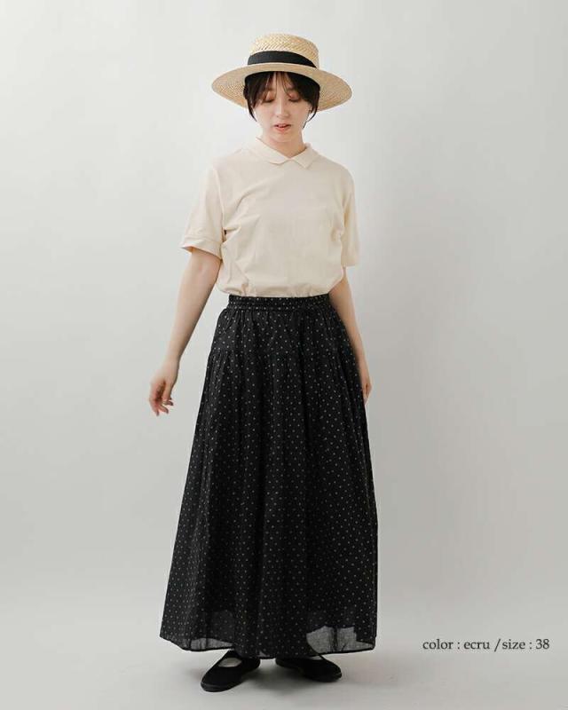 ファブリケ アン プラネテール Tシャツ fabrique en planete terre コットン ショートスリーブ ポロ Tシャツ 261-001_3
