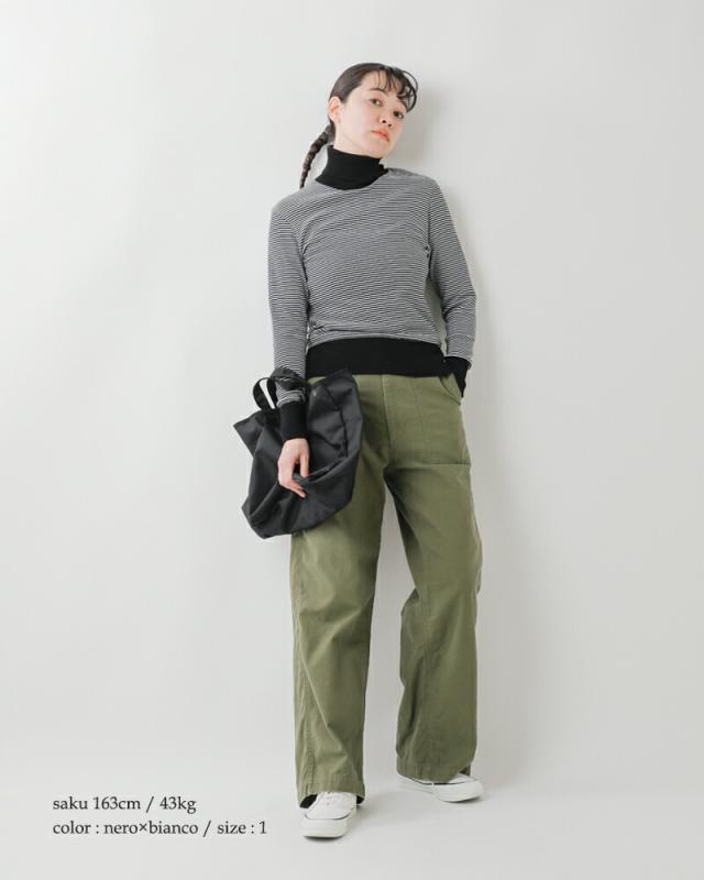 GICIPI ジチピ コトーネソフト コットン リブ タートルネック プルオーバー “ANANAS” 2514a 2025aw新作 クーポン対象