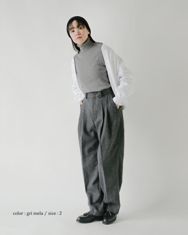 GICIPI ジチピ コトーネソフト コットン リブ タートルネック プルオーバー “ANANAS” 2514a 2025aw新作 クーポン対象