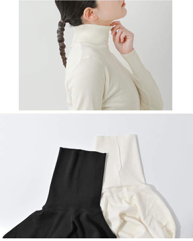 GICIPI ジチピ コトーネソフト コットン リブ タートルネック プルオーバー “ANANAS” 2514a 2025aw新作 クーポン対象