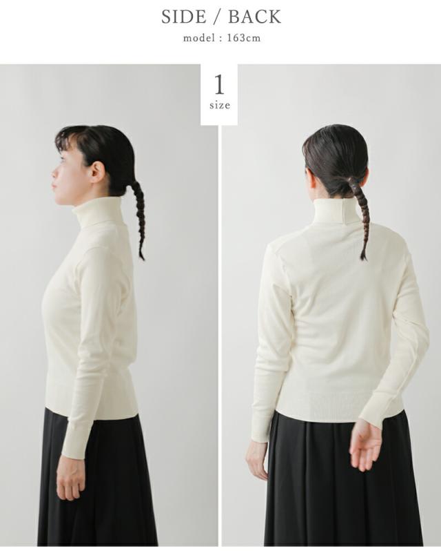 GICIPI ジチピ コトーネソフト コットン リブ タートルネック プルオーバー “ANANAS” 2514a 2025aw新作 クーポン対象