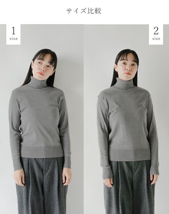 GICIPI ジチピ コトーネソフト コットン リブ タートルネック プルオーバー “ANANAS” 2514a 2025aw新作 クーポン対象