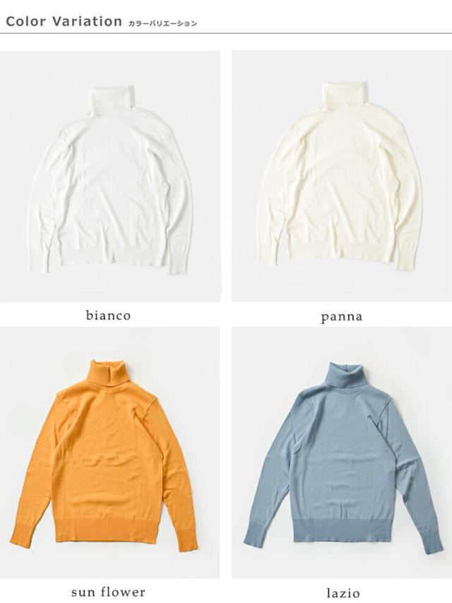 GICIPI ジチピ コトーネソフト コットン リブ タートルネック プルオーバー “ANANAS” 2514a 2025aw新作 クーポン対象