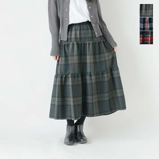 オニールオブダブリン スカート O’NEIL OF DUBLIN  aranciato別注 ティア ロング スカート 241ea-83wp  クーポン対象