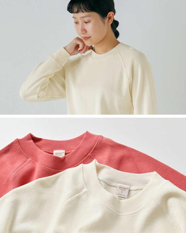 GICIPI ジチピ  ぺザンテ コットン クルーネック ミラノリブ ラグランスリーブ ニットソー “Tartufo” 2517a-yo 2025aw新作 レディース ☆☆ クーポン対象