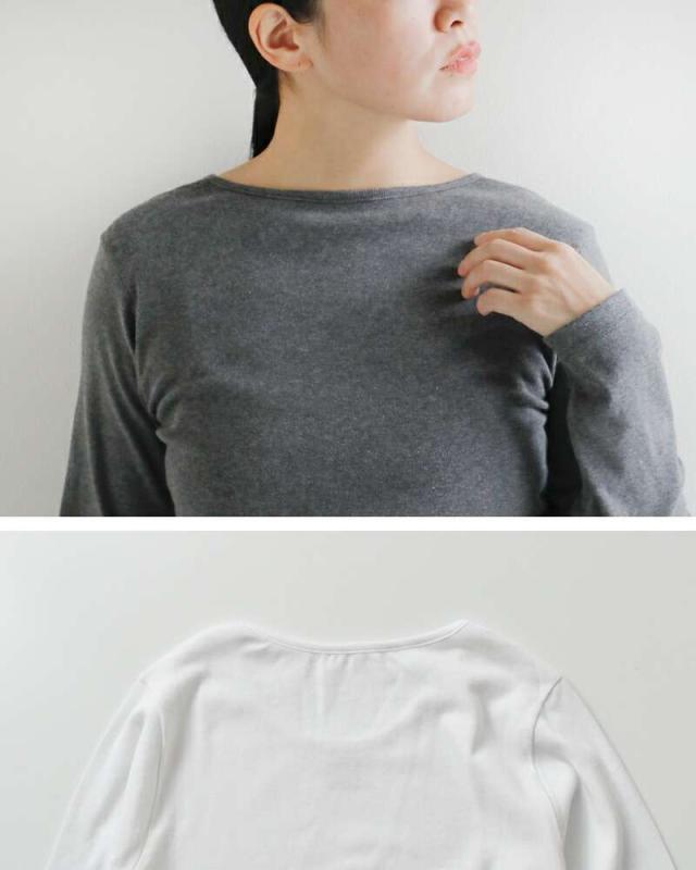 ジチピ Tシャツ GICIPI  コスティーナ コットン バックU ロングスリーブ Tシャツ “Cece” 2519a  クーポン対象