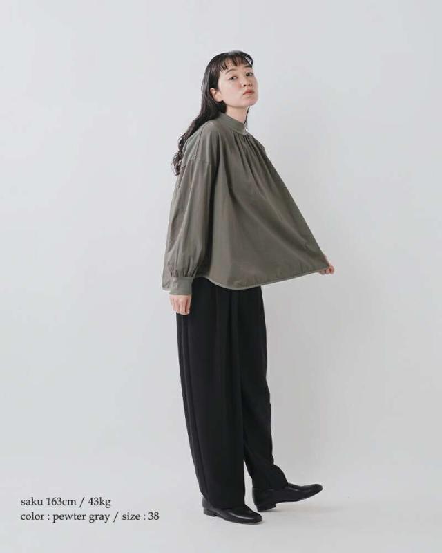 ファブリケ アン プラネテール Tシャツ fabrique en planete terre  コットン コンビ モックネック プルオーバー 252-024  クーポン対象 ファブリケ アン プラネテール Tシャツ fabrique en planete terre