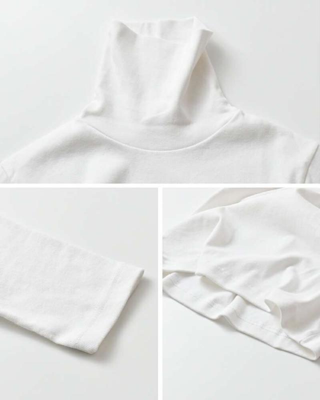 GICIPI ジチピ コットン タートルネック ロングスリーブ Tシャツ “PREZZEMOLO” 2520a-yo 2025aw新作 レディース クーポン対象