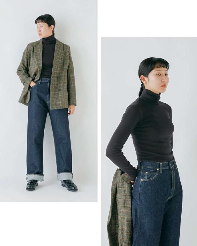 GICIPI ジチピ コットン タートルネック ロングスリーブ Tシャツ “PREZZEMOLO” 2520a-yo 2025aw新作 レディース クーポン対象