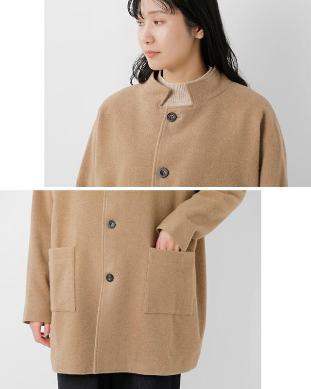 Basisbroek バージスブルック  ウール 起毛 スリークォーター コート “DENEEN” 25213d レディース 2025aw新作 クーポン対象