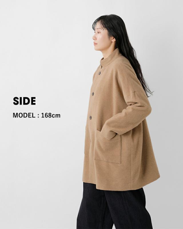 Basisbroek バージスブルック  ウール 起毛 スリークォーター コート “DENEEN” 25213d レディース 2025aw新作 クーポン対象