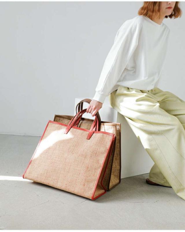 ア ヴァケーション トートバッグ A VACATION  ビッグ スクエア トートバッグ “TANK” 25ss-a1  クーポン対象