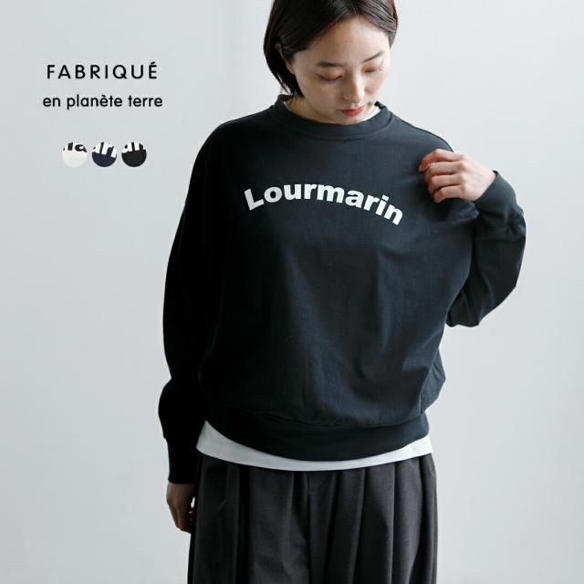 fabrique en planete terre ファブリケ アン プラネテール コットン プリント オーバーサイズ 長袖Tシャツ 261-017 レディース 春夏