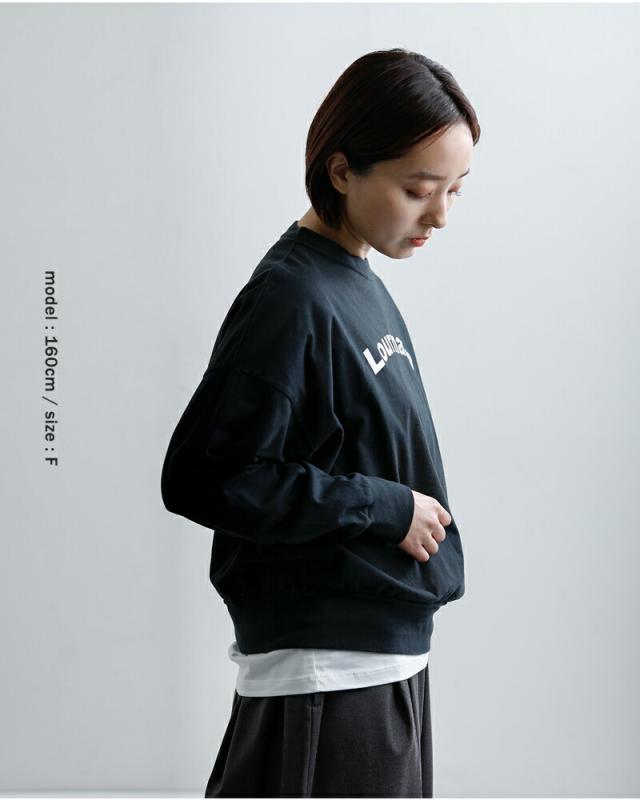 fabrique en planete terre ファブリケ アン プラネテール コットン プリント オーバーサイズ 長袖Tシャツ 261-017 レディース 春夏_8