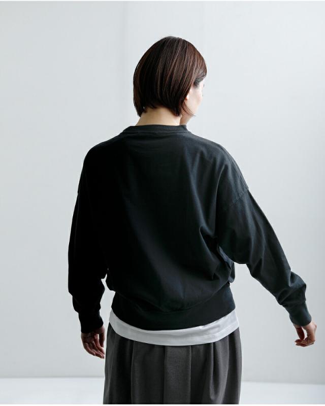 fabrique en planete terre ファブリケ アン プラネテール コットン プリント オーバーサイズ 長袖Tシャツ 261-017 レディース 春夏_9
