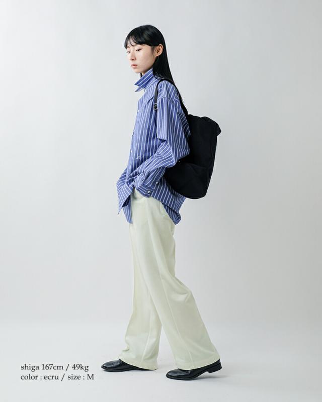 Shinzone シンゾーン ブライトジャージー ワイド イージーパンツ BRIGHT TRACK PANTS 26smspa04 レディース 2026ss新作 春夏 クーポン対象_3