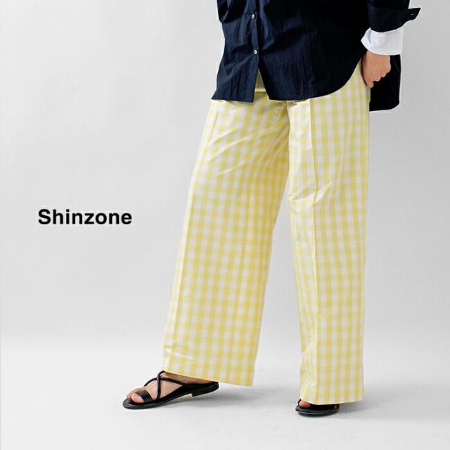 Shinzone シンゾーン ギンガム チェック パンツ GINGHAM CHECK PANTS 26smspa05 レディース 春夏_1