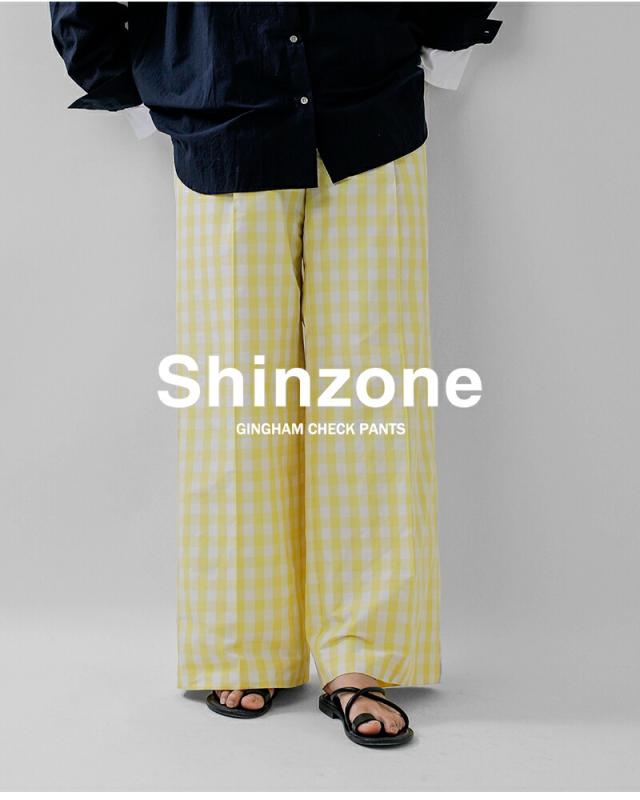 Shinzone シンゾーン ギンガム チェック パンツ GINGHAM CHECK PANTS 26smspa05 レディース 春夏_5