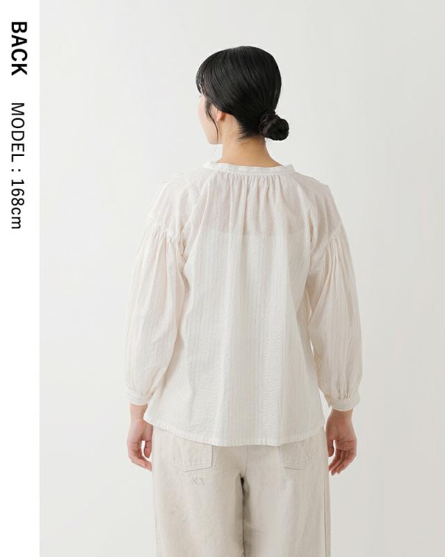 ARTE POVERA アルテポーヴェラ コットン インドサリーストライプ ギャザー シャツ 26sp03 レディース 春夏_12