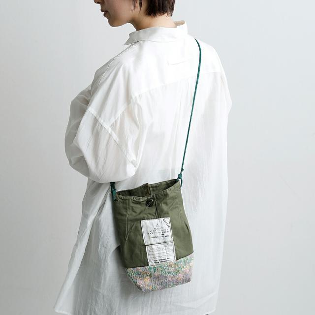 ARTE POVERA アルテポーヴェラ イギリススモックパーカー リメイク インドラリーキルト MIX サコッシュ 26sp86 レディース 2026ss新作 春夏 クーポン対象