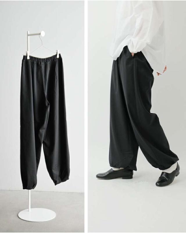 mizuiro ind ミズイロインド タック ヘム コクーン パンツ 3-260071-fn