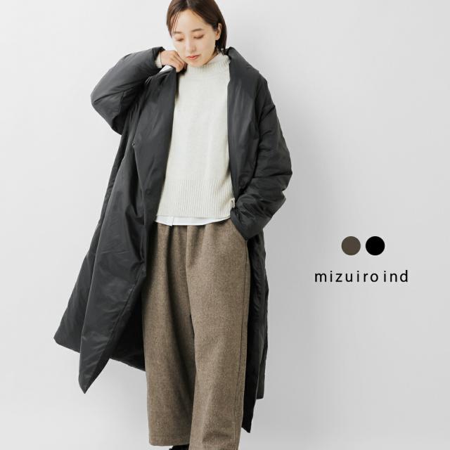 mizuiro ind ミズイロインド ドレープ ライト ロング ダウン コート 3-270064-ms レディース 2025aw新作  クーポン対象