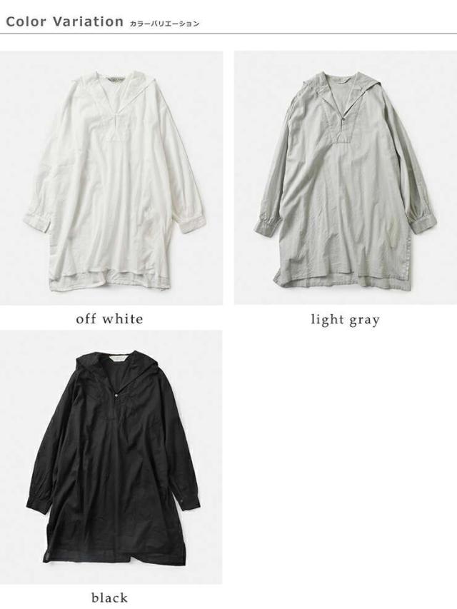 30%OFF ミディウミ ブラウス MidiUmi コットン シアー セーラーカラー