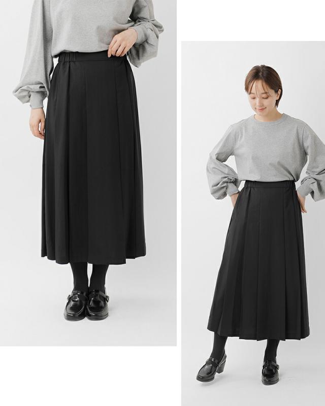 MidiUmi ミディウミ  カラー プリーツ スカート “color pleats skirt” 3-769924-mn 2025aw新作 レディース クーポン対象 MidiUmi ミディウミ カラー プリーツ スカート “color pleats skirt” 3