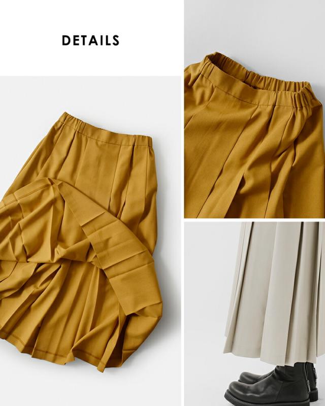 MidiUmi ミディウミ  カラー プリーツ スカート “color pleats skirt” 3-769924-mn 2025aw新作 レディース クーポン対象 MidiUmi ミディウミ カラー プリーツ スカート “color pleats skirt” 3