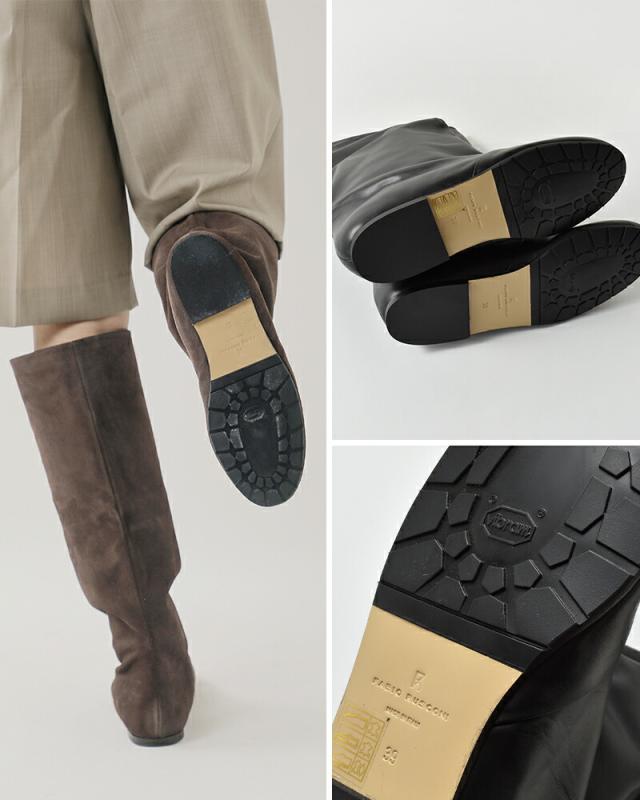 セール 60%OFF FABIO RUSCONI ファビオルスコーニ レザー ロング ブーツ 3208-mn レディース_8