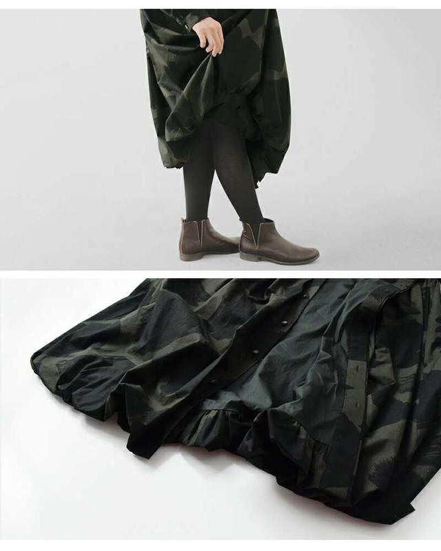 ハバーサック ワンピース HAVERSACK コットン スクエア ブラッシュ