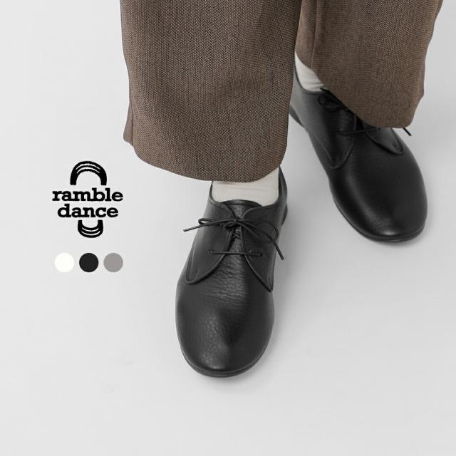 ramble dance ランブル ダンス シュリンクレザーレースアップシューズ 373-11083レディース 2025aw新作