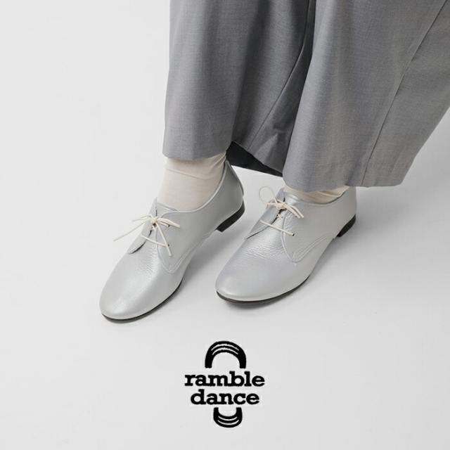 ramble dance ランブル ダンス シュリンクレザーレースアップシューズ 373-11083レディース_1