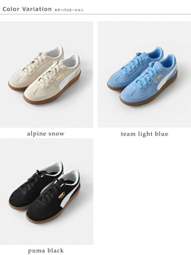 Pumaパレルモ23cm 2024秋冬カラーカジュアルシューズ ホワイト/ブルー