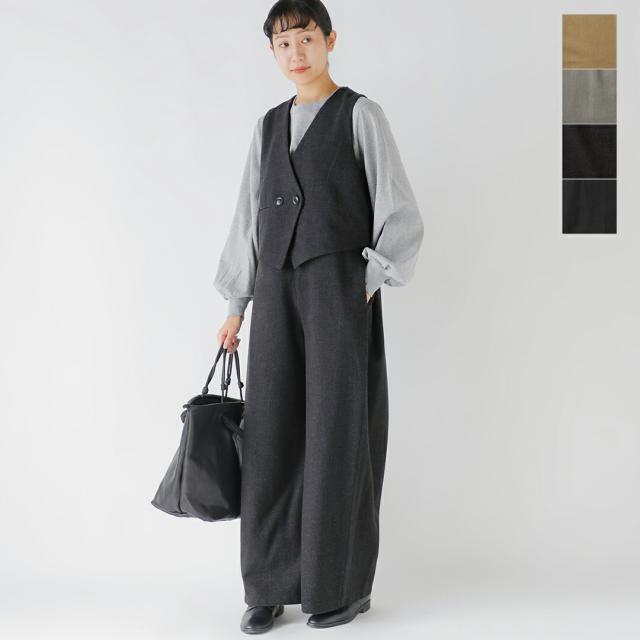 CYAN TOKYO シアントーキョー サイド タック ベスト コンビ サロペット 504383-mn 2025aw新作 レディース