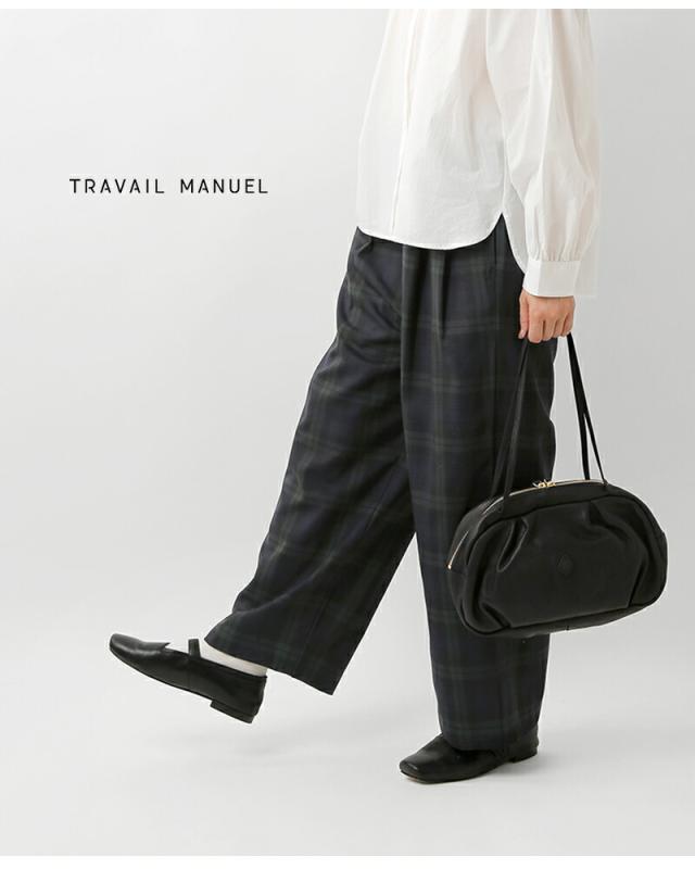 セール 40%OFF TRAVAIL MANUEL トラバイユマニュアル ウールトロ チェック 2タック トラウザーズ 5094-mt レディース_7