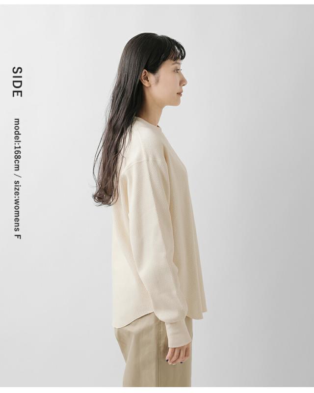 Healthknit ヘルスニット サーマルキングワッフル クルーネック 長袖 T